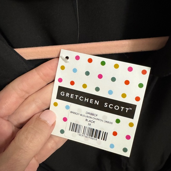 Black Breezy Button-Up Dress by Gretchen Scott - Picture 2 of 4